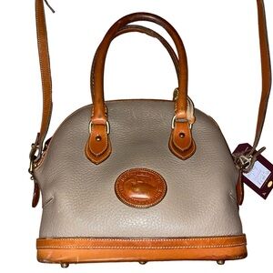 Dooney and Bourke vintage leather crossbody tote